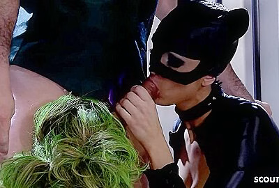 Joker And Harley Quinn Ffm Threesome Porn Parody With Dylan