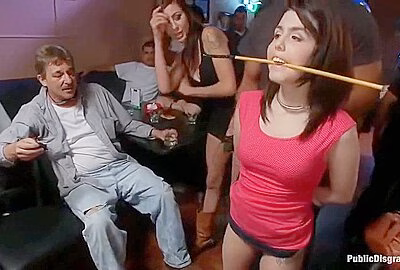 Tiny Cutie Gets A Giant Cock In Her Ass In Front Of Total Strangers! In Sd
